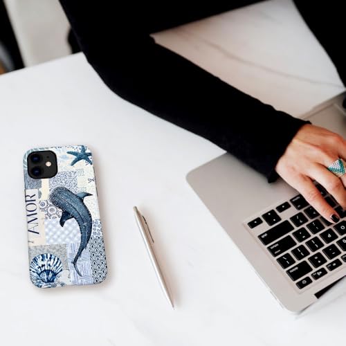 Compatible with iPhone 11,Durable & Shockproof Phone Case Cover Design - Blue Ocean Shark - color: Blue Ocean Shark, size: iPhone 11