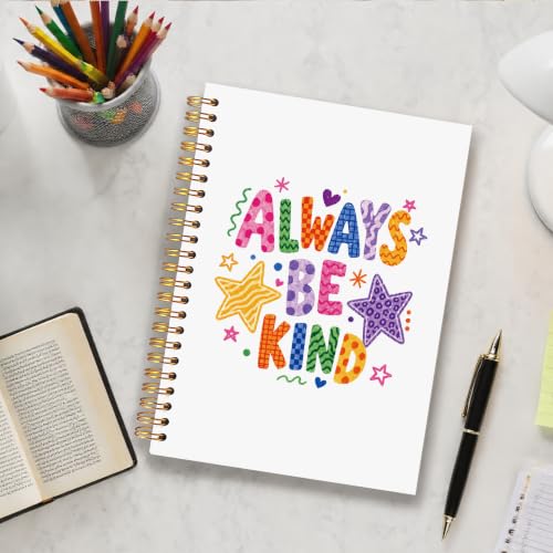 Preppy Inspirational Kindness Notebook for Kids Women 5.5x8.3 - color: Kindness