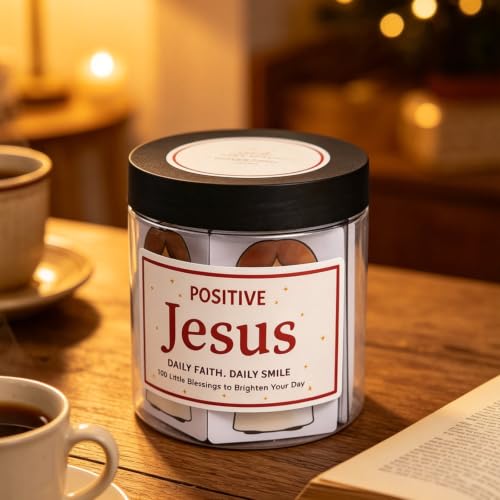 Bible Verse Jar, 100 Inspirational Scripture Cards, Christian Gifts for Women Men Mom Dad Friend Teacher, Birthday Gifts for Women, Christmas Stocking Stuffers