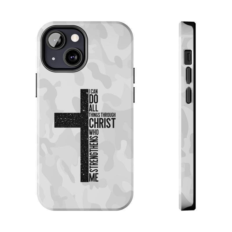 Christian Camo Cross Phone Case for iPhone 12 Pro Max, Mixed Color-1 - color: Mixed Color-1