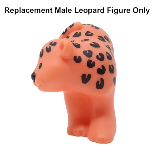 Little People Replacement Part for Fisher-Price Noah's Ark, Zoo or Safari Playset V8254 - Replacement Male Orange and Black Leopard