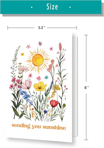 Cute Thinking of You Card – Get Well Card for Women or Men, Wife, Husband, Best Friend, Bestie, Sister, Brother, Her or Him, Encouragement Support Friendship Cards - color: #7