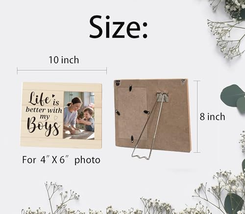 Boy Mom Gift Picture Frame - color: boy
