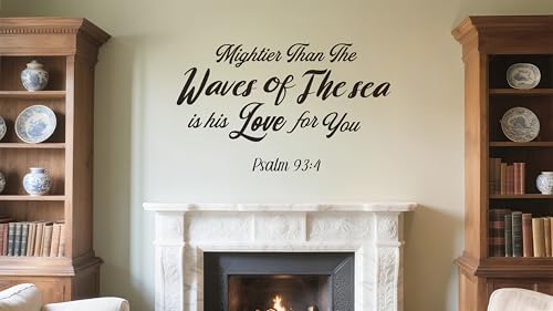 Psalm 93:4 Bible Verse Wall Decal, Christian Scripture Wall Sticker