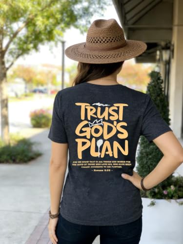 Christian Shirts for Women Religious Saying Tshirt Bible Verse Tee Tops - color: 03-dark Gray, size: Large