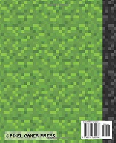 Composition: Wide Ruled Writing Notebook For Boys and Girls, Green Pixel Gamer Pattern Blank Lined Book