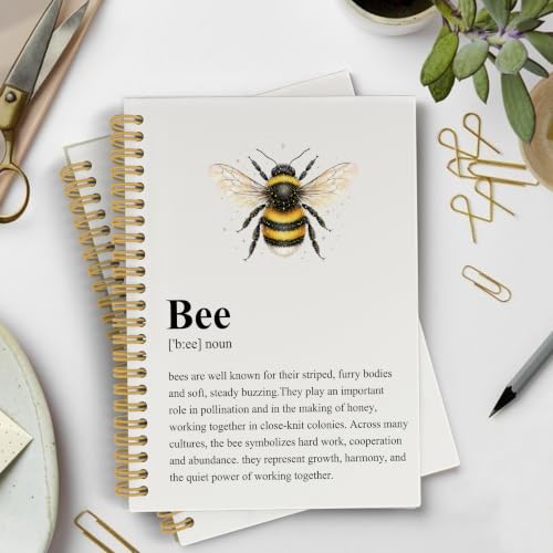 YLZlhb Bumble Bee Spiral Notebook Journal 5.5x8.3 Inch - color: noun