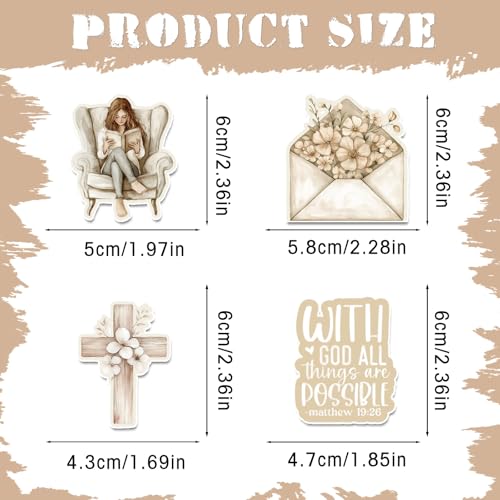 Boho Prayer Board Supplies - 100 Pcs Reading Book Stickers - color: Reading