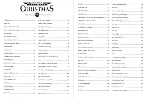 Ultimate Christmas 100 Seasonal Favorites, 3rd Edition | Easy Piano Sheet Music Songbook | Beginner Holiday Piano Music for Adults and Kids | Christmas Song Collection for Practice and Performance