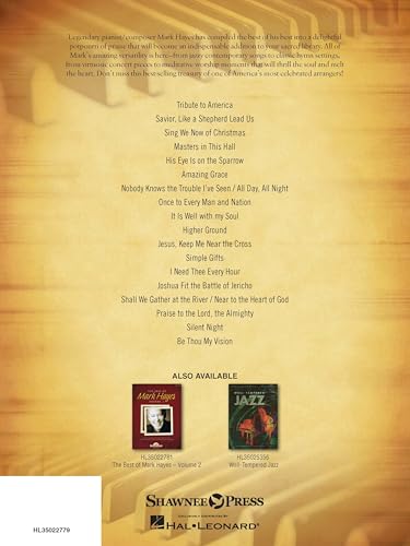 The Best of Mark Hayes | Sacred and Classical Piano Solos with Audio CD | Piano Sheet Music Songbook for Worship Services and Concerts | Hymns Jazz Arrangements and Christmas Favorites |Piano Music