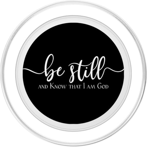be still and know that I am god, for christian phone PopSockets PopGrip: Swappable Grip for Phones & Tablets PopSockets PopGrip for MagSafe - style: Magnetic PopGrip