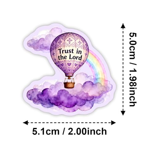 50PCS Christian Stickers, Bible Verse Religious Vinyl Decals, Waterproof Inspirational Faith Quote Stickers for Water Bottle, Laptop, Scrapbook,Phone, Skateboard, Luggage, Teens Girls, - color: Watercolor Motivational Stickers -5