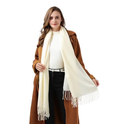 Winter Scarf for Women Scarves Shawls Wraps Accessories Blanket Scarf - color: White