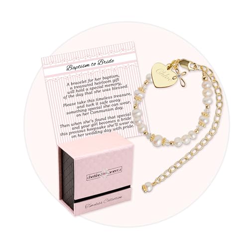 Cherished Moments Baptism to Bride Bracelet .925 Silver or 14K Gold-Plated - color: Gold Heart
