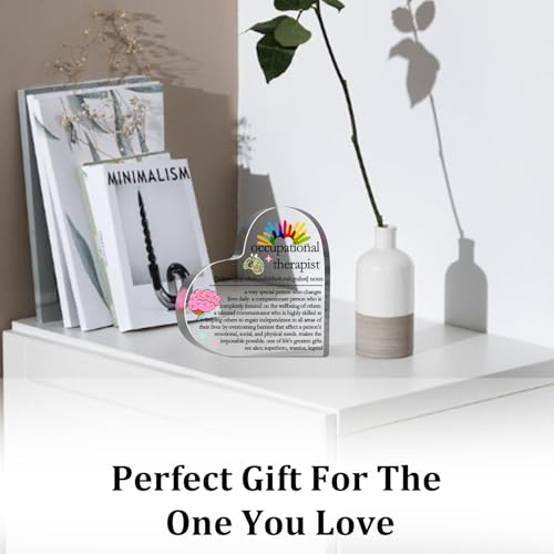 Occupational Therapist Gifts for Women Men, Thank You Gifts for Occupational Therapist, OT Birthday Appreciation Gifts, Inspirational Desk Decorative Sign Plaque for Home Office - style: Occupational Therapist