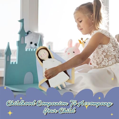 free-space Blessed Virgin Mary Doll and Baby Jesus Plush Religious Figure Playset for Boy Girl Christening Gift(Virgin Mary) - color: Virgin Mary