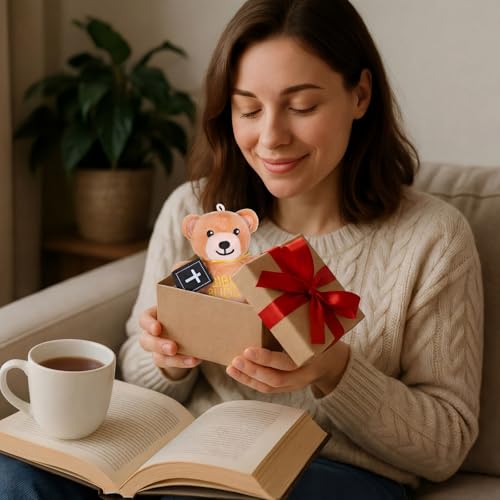 Silipull 12 Pcs Bible Prayer Buddies Stuffed Bears Religious Plush Gifts - style: Prayer Buddies