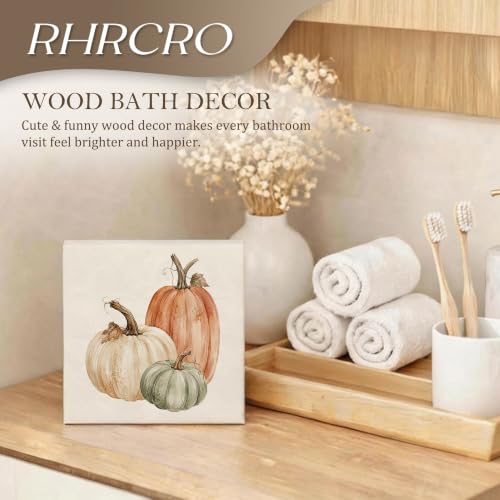 Fall Pumpkin Decor Wooden Box Sign - color: Fall-6