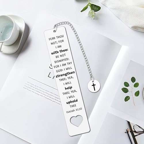 Bible Verse Bookmark Christian Bookmark for Women Men Inspirational Religious Gift Confirmation Baptisms Gifts Easter Christmas Birthday Presents for Mom Dad Sister Friends Book Accessories - color: Bible Bookmark