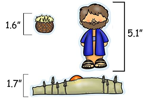 Ruth & Naomi Felt Figures Bible Flannel Board Stories