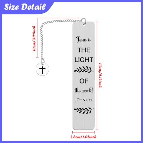 Spiritual Gifts for Christian Bible Verse Bookmarks Jesus Gifts for Women Inspirational Scripture Book Marker Encouraging Gift for Men Reading Accessory Religious Baptism Gift for Kids - color: Style 2