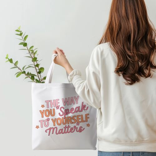 Christian Bible Canvas Tote Bag for women,15 x 15.4 Inches - color: Encourage Nine