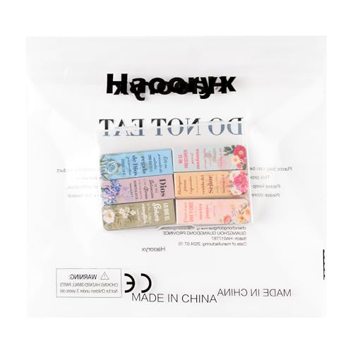 Haooryx Spanish Bible Verse Magnetic Bookmarks Motivational Page Markers - style: Spanish Floral