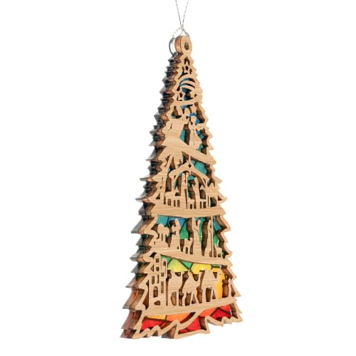 Nativity Ornaments, Religious Christmas Ornaments, Nativity Scene Ornaments - color: Nativitytree