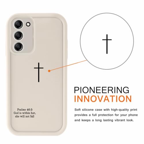 Jesus Phone Case for Samsung Galaxy S20 FE (4G/5G), Aesthetic Christian Bible Verse Cross Pattern,Trendy Design for Women Girls Men,Shockproof Soft Silicone Cover for Samsung S20 FE 6.5",White - color: White, size: Samsung Galaxy S20 FE (4G/5G)
