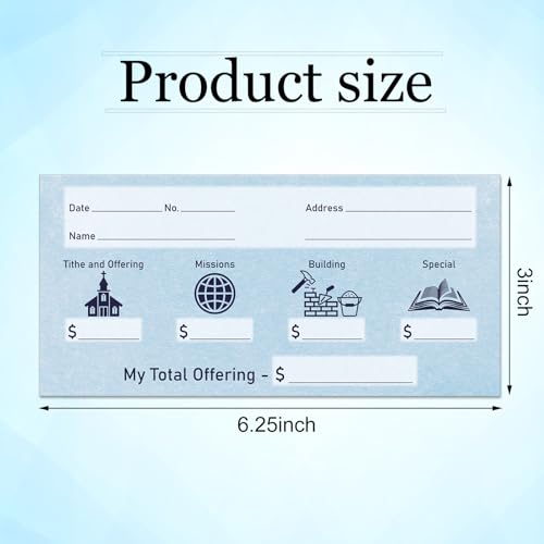 Eaasty 200 Pcs Church Offering Envelopes Bill Size Donation,Fresh Style - style: Fresh Style