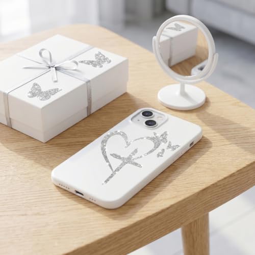 6pcs Cross Love Glitter DIY Stickers Sparkle Vinyl Decals, Waterproof Bling Heart Stickers for Phone, Laptop, Greeting Cards, Car, Gift Box, Wedding DIY Craft Decor DIY Craft Supplies