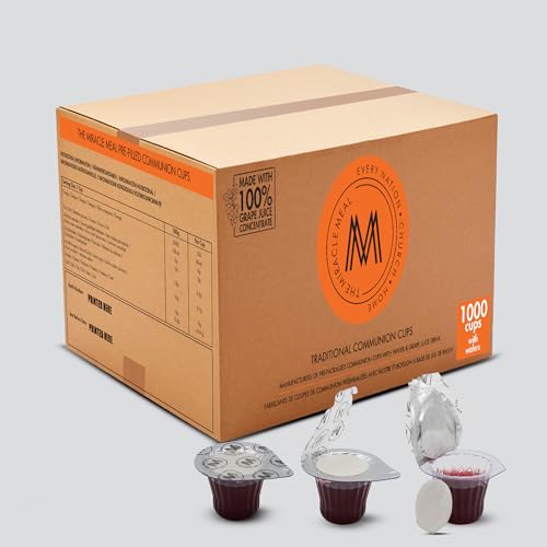 Miracle Meal Communion Cups & Wafer Set, Box 1000 Traditional