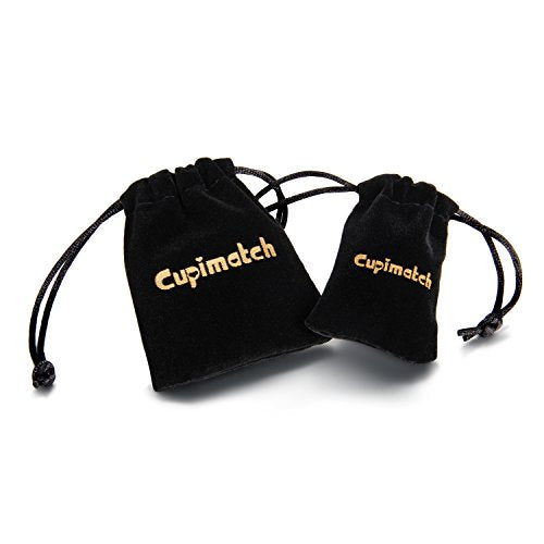 Cupimatch 3-6 Pairs Stainless Steel Cross Dangle Huggie Hinged Hoop Earrings for Men Women (1 Pair Silver Cross) for Mother's Day - color: black-3pack
