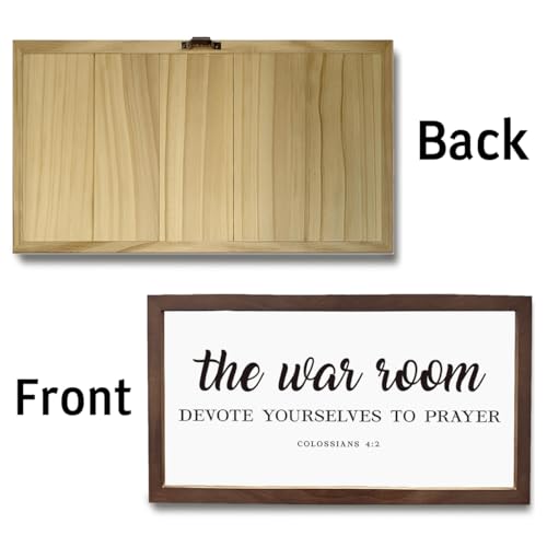 Christian Decor, The War Room Devote Youselves to Prayer Colossians 4:2 Wood Framed Sign, Home Decor for Christian Family, Bible Verse Wall Artwork, Religious Art Wall Decoration - color: COLOSSIANS 4:2