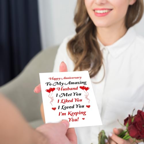 fancu Anniversary Card Gift for Husband Wife - color: ZC-056