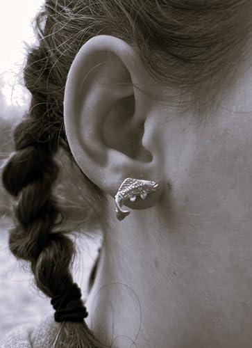 Salmon Stud Earrings - gold
