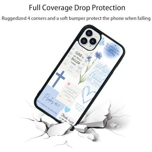 Bible Verse Phone Case Shockproof Protective Christian Jesus Phone Cases for iPhone 11 Pro Max - color: Jesus, size: iPhone 11 Pro Max
