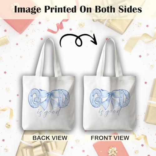 JINYO Christian Canvas Tote Bag, Bible Tote Bags for Women - color: Christian Tote Bag-4