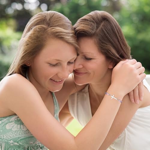 Adjustable Religious Gifts Cross Bracelet for Women Girl - style: Daughter