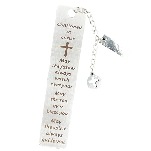 Bible Bookmarks Book Markers, Metal Christian Bookmark Gift Accessories (Confirmed in Christ) - style: Confirmed in Christ