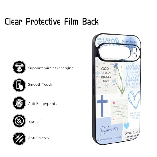 Bible Verse Phone Case Shockproof Protective Christian Jesus Phone Cover for Google Pixel 9 Pro - color: Christian, size: Google Pixel 9 Pro