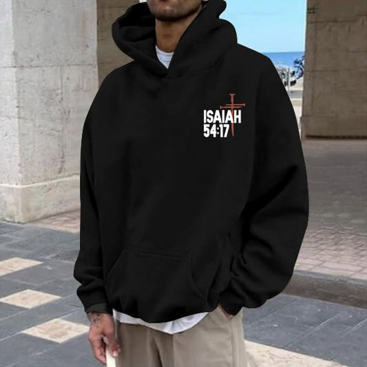Christian Hoodies for Men Jesus Religious Faith Tops - color: Black, size: X-Large