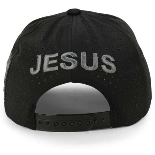 Trendy Apparel Shop Only Jesus Praying Hand Embroidered Christian Ball Cap - color: Black Black 10