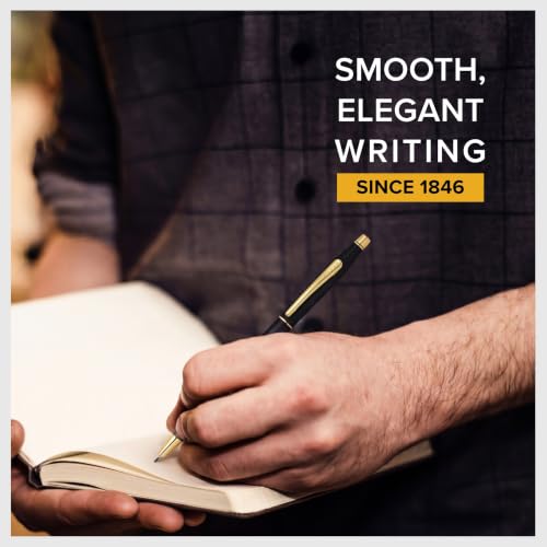Cross Classic Century Classic Black Pen & Pencil Set, Gift-Ready - color: Black with 23KT Gold Plated