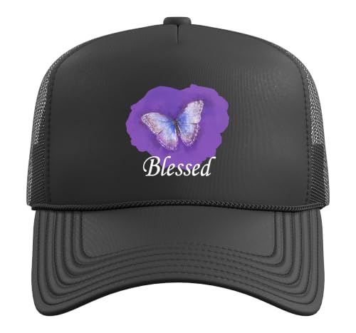 Blessed Bible Verse: Women's Christian Faith Jeremiah 17:7 Trucker Hat with Adjustable Mesh Back
