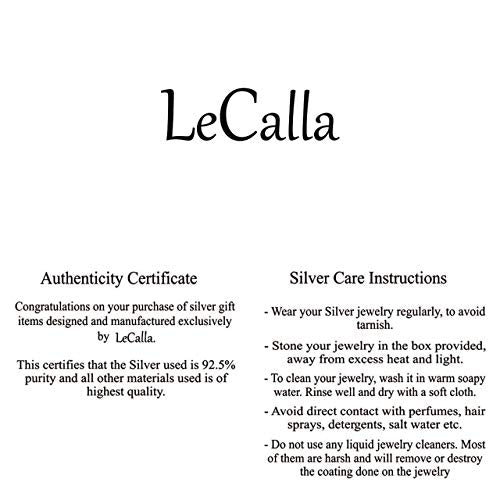 LeCalla 925 Sterling Silver Long Drop Earrings for Women | Lightweight Long Tassel Chain Threader Drop Dangle Earring for Women - color: Cross Threader