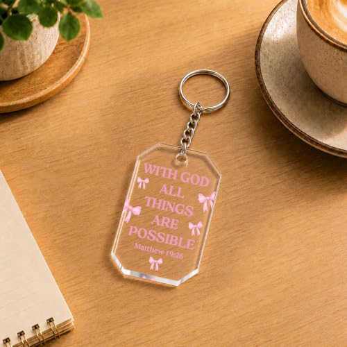 Christian Bible Verse Gifts Bulk, 12 Pcs Bible Verse Keychains Accessories