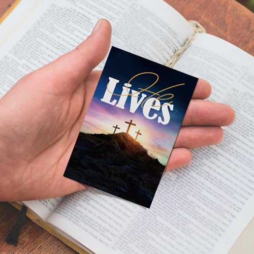 200 Pcs Gospel Tracts Salvation Cards,He Lives - style: He Lives