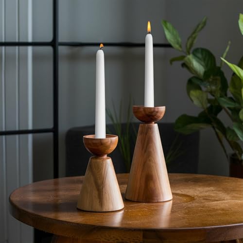 White Taper Candles, Set of 24 Unscented and Smokeless 10 Inch Taper Candles Long Burning, Paraffin Wax with Cotton Wicks for Burning Approxinately 7-8 Hours Time
