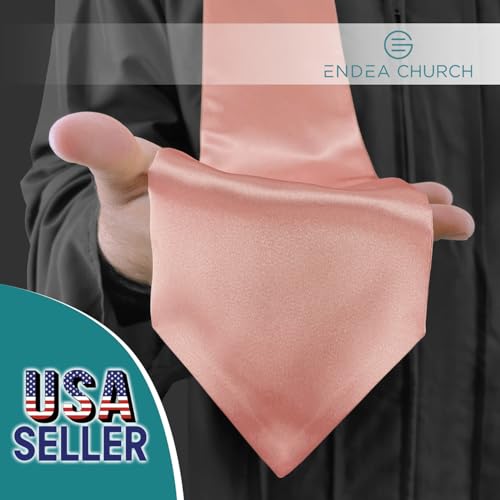 Premium Choir Traditional Stole - Solid Color - Satin - Unisex - color: Pink
